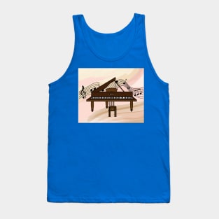 Proud Pianist Piano Lovers Wing Tank Top